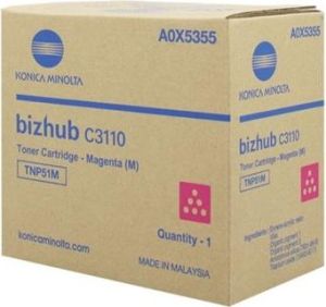 Obrázok pre výrobcu Toner Konica Minolta TNP-51M | 5000 pages | Magenta | Bizhub C3110