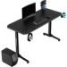 Obrázok pre výrobcu ULTRADESK Herný stôl FRAG - BLACK V3, 140x60 cm, 76 cm, s XXL podložkou pod myš, s ultradesk BEAM, držiak slúchadiel aj nápojov