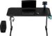 Obrázok pre výrobcu ULTRADESK Herný stôl FRAG - BLACK V3, 140x60 cm, 76 cm, s XXL podložkou pod myš, s ultradesk BEAM, držiak slúchadiel aj nápojov