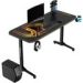Obrázok pre výrobcu ULTRADESK Herný stôl FRAG - GOLD V3, 140x60 cm, 76 cm, s XXL podložkou pod myš, s ultradesk BEAM, držiak slúchadiel aj nápojov