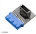 Obrázok pre výrobcu Adaptér AKASA AK-CBUB51-BK USB 3.0 19-pinový MB header na USB 3.1 20-pinový konektor Key A