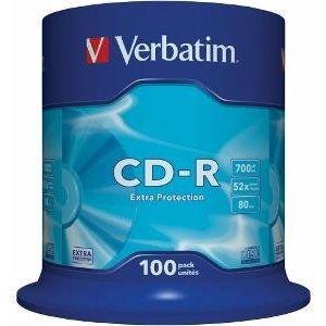 Obrázok pre výrobcu Verbatim CD-R (1ks), 700MB, 52x, DataLife, bulk
