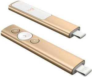 Obrázok pre výrobcu Logitech Spotlight - GOLD , bezdrôtový prezentér , 2.4GHZ / BT, farba zlatá