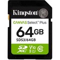 Obrázok pre výrobcu Kingston 64GB SDXC CANVAS Plus Class10 UHS-I 100MB/s Read Flash Card Gen3