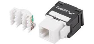 Obrázok pre výrobcu LANBERG KEYSTONE MODUL BEZ NÁSTROJŮ RJ45->LSA CAT.6 UTP 180°