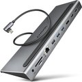 Obrázok pre výrobcu AXAGON HMC-4KX3 USB 5Gbps hub, 3x USB-A, 2x HDMI, DP, RJ-45, SD/microSD, audio, PD 100W, kabel 40cm