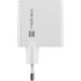 Obrázok pre výrobcu Univerzální USB nabíječka Natec RIBERA GaN 45W, 1X USB-A, 1X USB-C, bílá