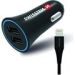 Obrázok pre výrobcu Adaptér do auta SWISSTEN 12W, 2 porty, USB-A, kábel Lighting MFi