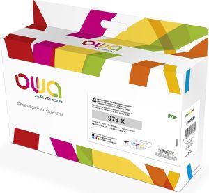 Obrázok pre výrobcu OWA ARMOR ink alternatívny s HP 973X (L0S07AE;F6T81AE;F6T82AE;F6T83AE), 4-pack (CMYK), 246ml+3x110ml