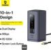 Obrázok pre výrobcu Baseus Dokovací stanice Spacemate 10v1 (USB-C PD 100W, USB-C, 2x USB-A, 2x HDMI) šedá
