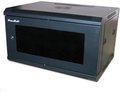 Obrázok pre výrobcu XtendLan 19" jednodílný nástěnný rozvaděč 6U, šířka 600mm, hloubka 450mm, skleněné dveře-kouřové sklo,nosnost 60kg,černý