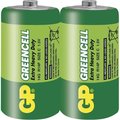 Obrázok pre výrobcu GP zinko-chloridová baterie 1,5V C (R14) Greencell 2ks fólie