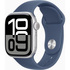 Obrázok pre výrobcu Apple Watch Series 10 GPS + Cellular 46mm Silver Aluminium Case with Denim Sport Band - S/M