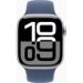 Obrázok pre výrobcu Apple Watch Series 10 GPS + Cellular 46mm Silver Aluminium Case with Denim Sport Band - S/M