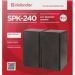Obrázok pre výrobcu Defender reproduktory SPK 240, 2.0, 2x3W, čierne, regulácia hlasitosti, drevené, 100Hz~18kHz