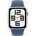 Obrázok pre výrobcu Apple Watch SE GPS + Cellular 44mm Silver Aluminium Case with Denim Sport Band - S/M
