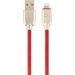 Obrázok pre výrobcu Gembird Premium rubber 8-pin charging and data cable, 1m, red