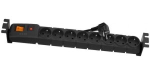 Obrázok pre výrobcu Acar S8 FA Rack 5m kabel, 8 zásuvek, přepěťová ochrana, do racku, černá