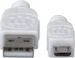 Obrázok pre výrobcu MANHATTAN Kabel propojovací USB 2.0 A Male / Micro-B Male, 1.8m, bílý