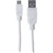 Obrázok pre výrobcu MANHATTAN Kabel propojovací USB 2.0 A Male / Micro-B Male, 1.8m, bílý