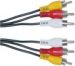 Obrázok pre výrobcu Kabel Cinch 3x M- Cinch 3x M, 2m, čierna