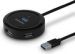 Obrázok pre výrobcu AXAGON HUE-P1A, 4x USB 3.2 Gen 1 ROUND hub, micro USB nap. konektor, kabel USB-A 30cm