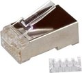 Obrázok pre výrobcu Konektor STP RJ45 (8p8c), Cat6, 50µm, skládaný, drát - 100 ks