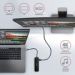 Obrázok pre výrobcu AXAGON HMC-6GL, USB 3.2 Gen 1 hub, porty 3x USB-A, HDMI, RJ-45 GLAN, PD 60W, kabel USB-C 20cm