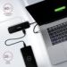 Obrázok pre výrobcu AXAGON HMC-6GL, USB 3.2 Gen 1 hub, porty 3x USB-A, HDMI, RJ-45 GLAN, PD 60W, kabel USB-C 20cm
