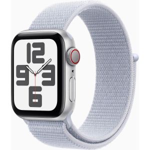 Obrázok pre výrobcu Apple Watch SE GPS + Cellular 44mm Silver Aluminium Case with Blue Cloud Sport Loop