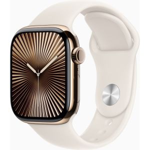 Obrázok pre výrobcu Apple Watch S10 Cell 42mm /Gold/Sport Band/Starlight/-S/M