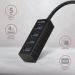 Obrázok pre výrobcu AXAGON HUE-M1A 4x USB3.2 Gen 1 MINI hub, metal, 20cm USB-A cable
