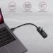 Obrázok pre výrobcu AXAGON HUE-M1A 4x USB3.2 Gen 1 MINI hub, metal, 20cm USB-A cable