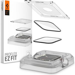 Obrázok pre výrobcu Spigen ochranné sklo Pro Flex pre Apple Watch 7 45mm - Clear