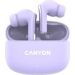 Obrázok pre výrobcu Canyon TWS-9, OnGo 9, True Wireless Stereo BT 5.4 slúchadlá do uší, 6 + 24h výdrž, nabíjacia stanica v kazete, fialové
