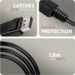 Obrázok pre výrobcu AXAGON RVD-HI20C2, DisplayPort -> HDMI 2.0b redukce / kabel 1.8m, 4K/60Hz