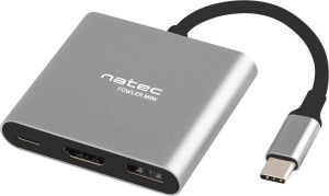 Obrázok pre výrobcu Natec multifunkční adaptér Fowler MINI USB-C PD, USB 3.0, HDMI 4K