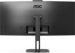 Obrázok pre výrobcu AOC CU34V5CW/BK 34"W VA LED 3440x1440 20 000 000:1 4ms 300cd DP HDMI USB-C(65W) repro