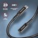 Obrázok pre výrobcu AXAGON BUCM32-CF10AB prodlužovací kabel USB-C (M) <-> USB-C (F), 1m, USB 20Gbps, PD 240W, ALU, oplet