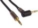 Obrázok pre výrobcu PremiumCord HQ stíněný kabel stereo Jack 3.5mm - Jack 3.5mm zahnutý 90° 1,5m