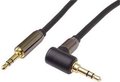 Obrázok pre výrobcu PremiumCord HQ stíněný kabel stereo Jack 3.5mm - Jack 3.5mm zahnutý 90° 3m