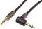 Obrázok pre výrobcu PremiumCord HQ stíněný kabel stereo Jack 3.5mm - Jack 3.5mm zahnutý 90° 3m