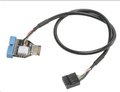 Obrázok pre výrobcu Adaptér AKASA MB interný, USB 3.1 interný konektor pre USB 3.1 19-pinový kábel Gen1, 40 cm