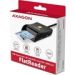 Obrázok pre výrobcu AXAGON CRE-SM3SD, USB-A FlatReader čtečka Smart card (eObčanka) + SD/microSD/SIM, kabel 1.3 m