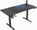 Obrázok pre výrobcu ULTRADESK Herný stôl LEVEL V2 BLUE, 140x68cm, 72-117cm, elektricky nastaviteľná výška, s XXL podložkou pod myš, držiak slúchadiel