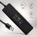 Obrázok pre výrobcu AXAGON HUE-C1A, 4x USB 5Gb,ps TRAVEL hub, USB-C napájecí konektor, kabel USB-A 19cm