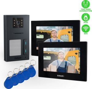 Obrázok pre výrobcu EVOLVEO DoorPhone AP2-2 drátový videotelefon pro dva byty s aplikací, černý