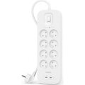 Obrázok pre výrobcu Belkin prepäťová ochrana 8OT 900J 8 zásuviek, Dual USB-C - White