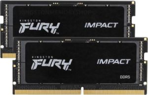 Obrázok pre výrobcu Kingston FURY Impact SO-DIMM DDR5/32GB/6000MHz/CL38/2x16GB/Black