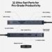 Obrázok pre výrobcu Hyper HyperDrive Next 11 Port USB-C Hub - Midnight Blue